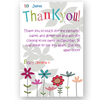 thank you card editable flowers