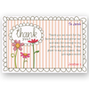 thank you card editable floral