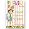thank you card editable flower girl