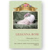new baby announcement editable vintage baby pink