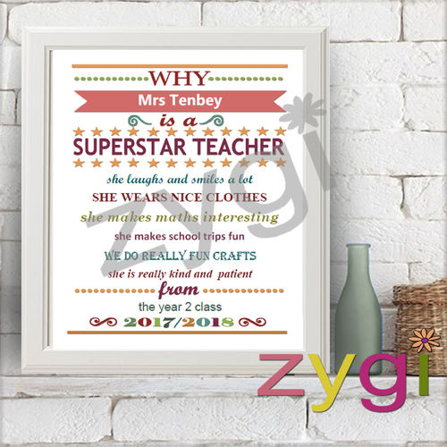 teacher appreciation editable certificate funky pink