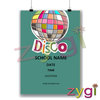 charity PTA poster editable disco poster